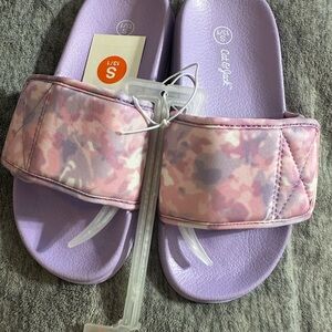 Cat & jack Lavender Tie-Dye Slides